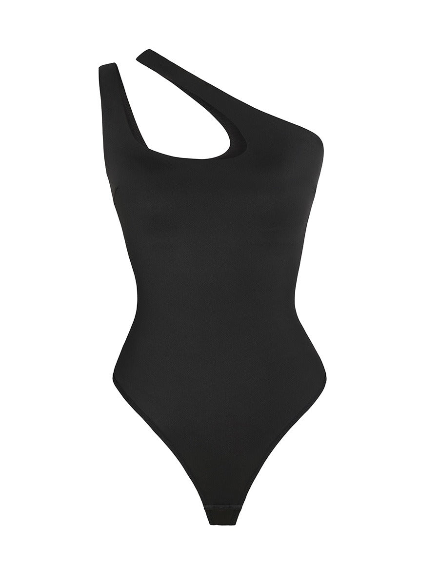 Power Curve One-Shoulder Bodysuit